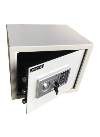 Electronic Digital Safe Box White 30x35x30centimeter