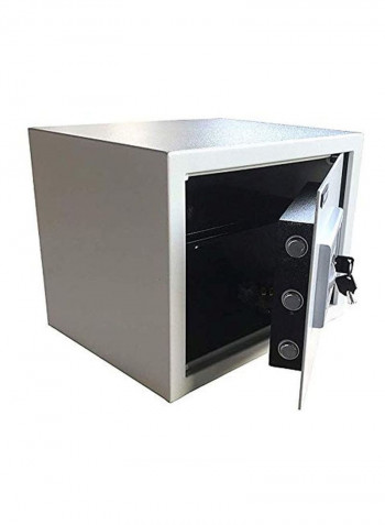 Electronic Digital Safe Box White 30x35x30centimeter