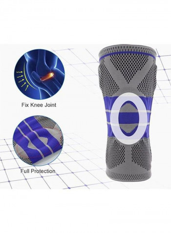 Knee Brace Compression Sleeve Stabilizer for Men & Women,Knee Pads Wraps Patella Support with Silicone Gel Spring Protector for Arthritis,Running,Gym,Sports,Basketball,Weightlifting