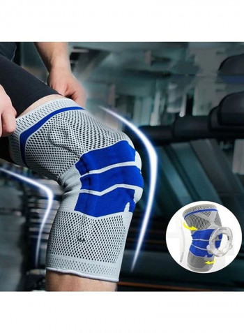 Knee Brace Compression Sleeve Stabilizer for Men & Women,Knee Pads Wraps Patella Support with Silicone Gel Spring Protector for Arthritis,Running,Gym,Sports,Basketball,Weightlifting