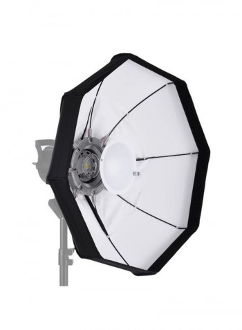 8-Pole Foldable Beauty Dish For Studio Strobe Flash Light 60centimeter Black