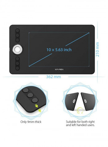 Deco Graphic Tablet Black