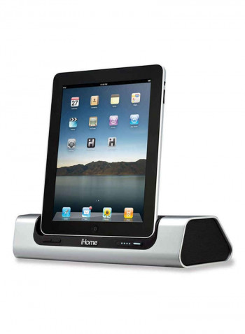 Portable Rechargeable Speaker Dock Silver