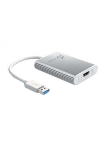 USB 3.0 to 4K HDMI Display Adapter White