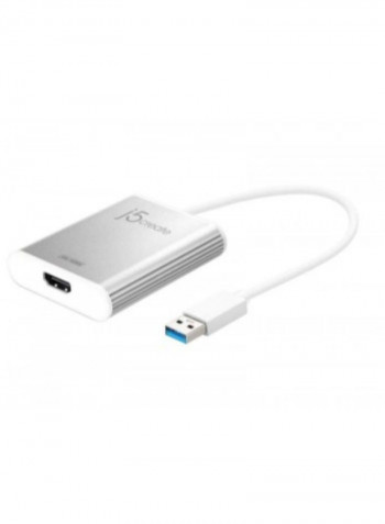 USB 3.0 to 4K HDMI Display Adapter White