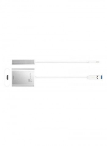 USB 3.0 to 4K HDMI Display Adapter White