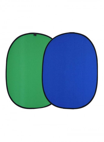 1.5x2.0m Collapsible Nylon Blue&green (2in1) Backdrop Background Panel For Photo & Video Studio Photography 1.5x2meter Green/Black/Blue
