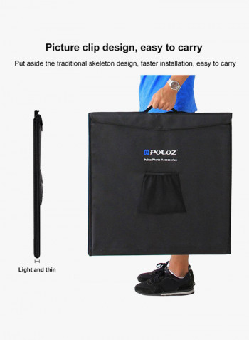 Foldable LED Soft Box Black