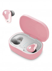 Bluetooth Wireless In-Ear Earbuds Pink/White