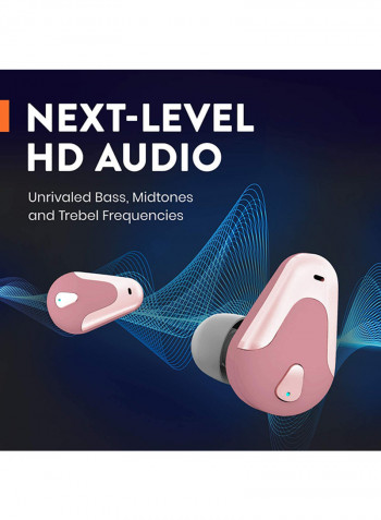 Bluetooth Wireless In-Ear Earbuds Pink/White