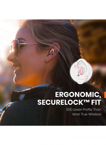 Bluetooth Wireless In-Ear Earbuds Pink/White