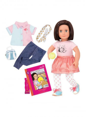 Everly Deluxe Bowling Fashion Doll With Accessory Kit 18inch