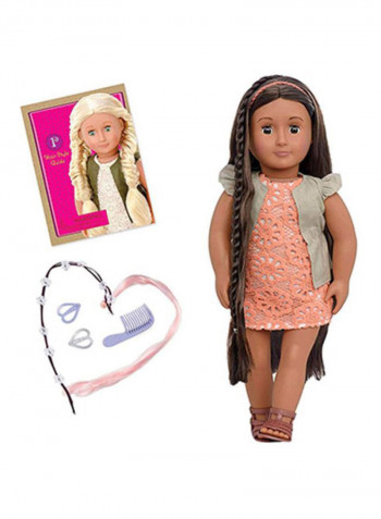 Hairgrow Brunette Flora Doll 18inch