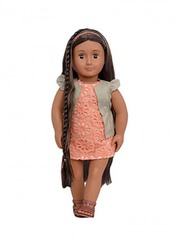 Hairgrow Brunette Flora Doll 18inch