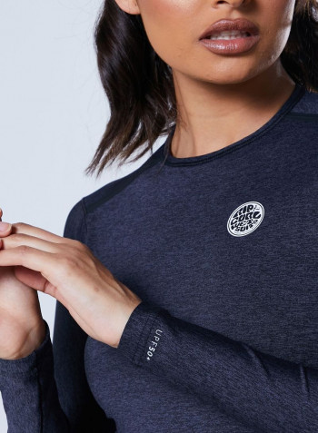 Mirage Rashguard Logo Detail T-Shirt رمادي