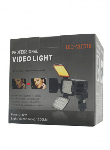 Professional Photography Video Light Black