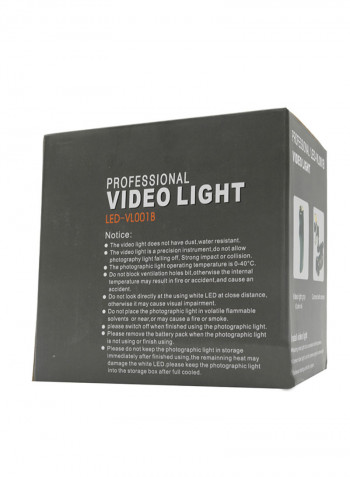 Professional Photography Video Light Black