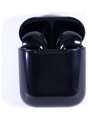 Bluetooth In-Ear Earbuds With Wireless Charging Case Black