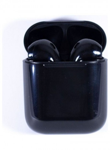 Bluetooth In-Ear Earbuds With Wireless Charging Case Black