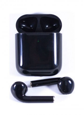 Bluetooth In-Ear Earbuds With Wireless Charging Case Black