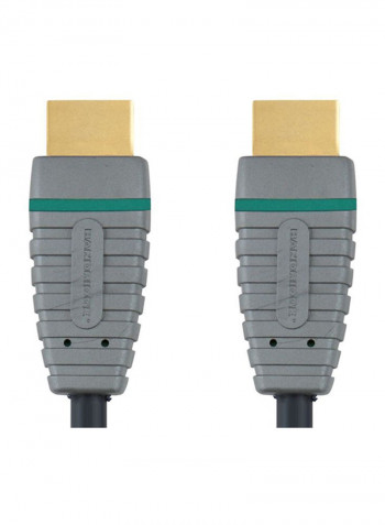 High Speed HDMI Cable With Ethernet Grey