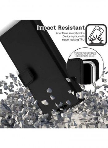 Protective Flip Cover With Pockets For Samsung Galaxy S20 Ultra Black