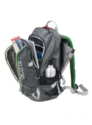 Protective Zipper Closure Backpack For 15.6-Inch Laptops Multicolour