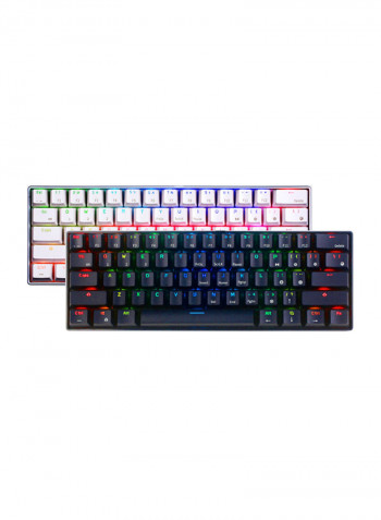 لوحة مفاتيح ميكانيكية للألعاب RK61 290 x 100 x 35ملليمتر أبيض