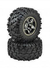 2-Piece X-Maxx Pre-Mounted Tire And Wheel Set 7772A