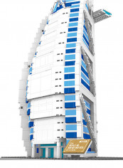 The Burj Al Arab Hotel Of Dubai Architecture Series Building Blocks Set