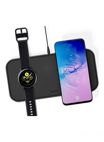 10W Wireless Charging Dock For Smartphones/AirPods/Watch Black