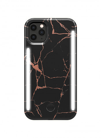 Metallic Marble Protective Case Cover For Apple iPhone 11 Pro Black