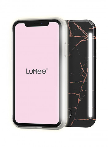 Metallic Marble Protective Case Cover For Apple iPhone 11 Pro Black