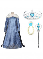 5-Piece Frozen Anna Elsa Princess Costume And Accessories Set 3 - 4 years