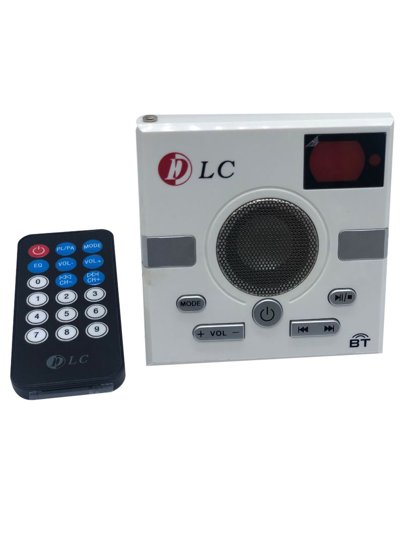 Portable Radio Bluetooth Speaker With Remote White/Black/Grey