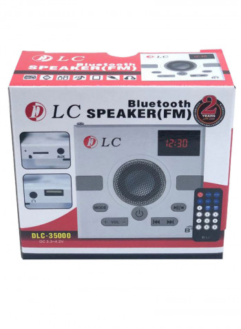 Portable Radio Bluetooth Speaker With Remote White/Black/Grey