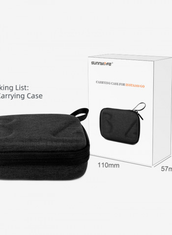 Portable Storage Bag With Insta360 GO 14.8 x 5.7 x 11cm