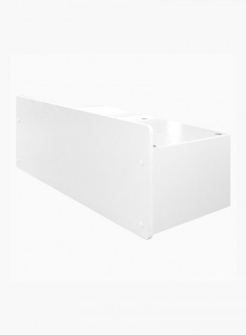 Vanilla Bed With Textured Headrest White