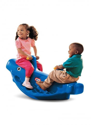 Whale Teeter Totter Rocking Toy 44.4x48.3x106.7centimeter