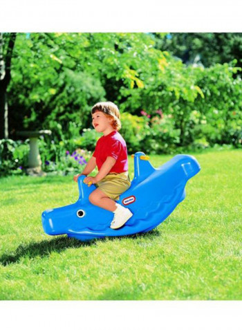 Whale Teeter Totter Rocking Toy 44.4x48.3x106.7centimeter