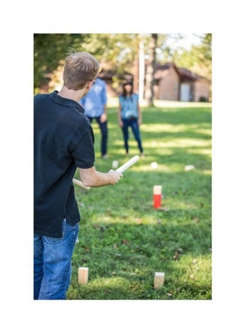 Combines Bowling And Horseshoes Play Set