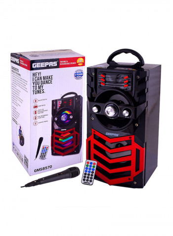 Portable And Rechargeable Speaker GMS8570 Black/Red/Blue