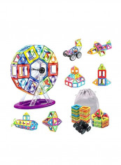 92-Piece Big Size Magnetic Building Blocks 25.65x20.32x10.16cm