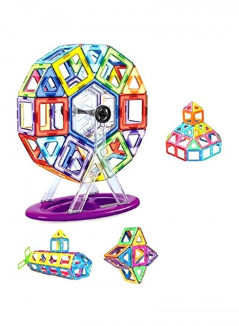 92-Piece Big Size Magnetic Building Blocks 25.65x20.32x10.16cm