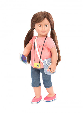 Deluxe Reese Travel Doll With Book