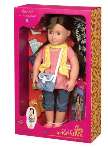 Deluxe Reese Travel Doll With Book