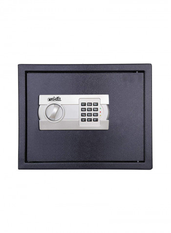 Safe Box Security Locker With Pin Code Keypad And Key Black 30x38x30centimeter