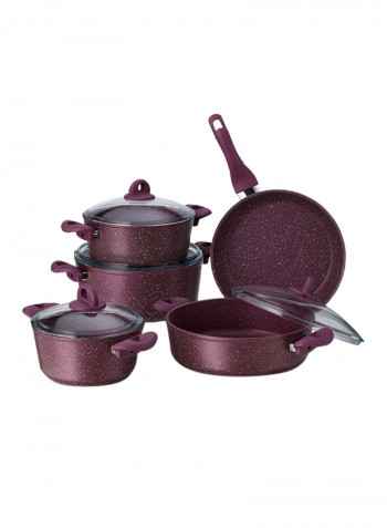 9-Piece Cookware Set Violet