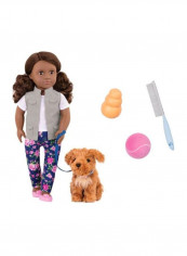 Malia With Poodle Fashion Doll And Accessories Set BD31202Z 18inch