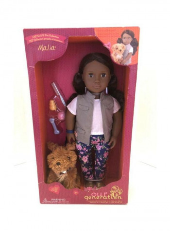 Malia With Poodle Fashion Doll And Accessories Set BD31202Z 18inch